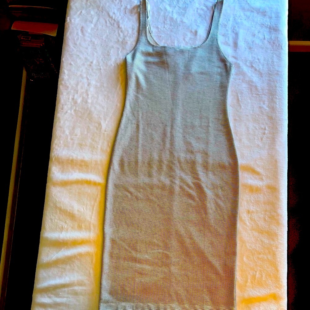 Zara Striped midi dress Large Size